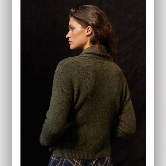 Pilcro Cable Knit Cropped & Collard Cardigan - Picture 2 of 5